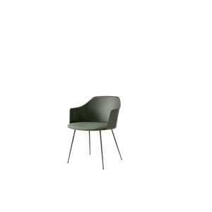 &Tradition Rely HW34 Spisebordsstol Med Armlæn Polstret Sæde Bronze Green/Bronze/Canvase 0926