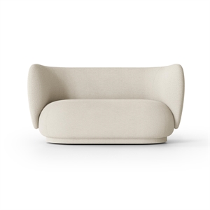 Ferm Living Rico Sofa 2 seater Boucle Råhvid