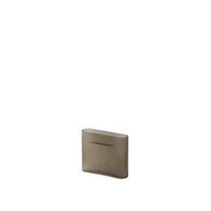 Muuto Ridge Vase H16,5 Taupe/Frostet Glas