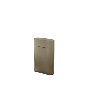 Muuto Ridge Vase H35 Taupe/Frostet Glas