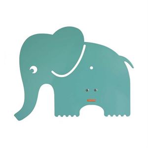 roommate Elefant Silhuet Væglampe Blå/Grøn