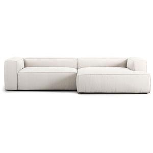 Decotique Grand 3-Personers Sofa Chaiselong Højre Steam/Hvid