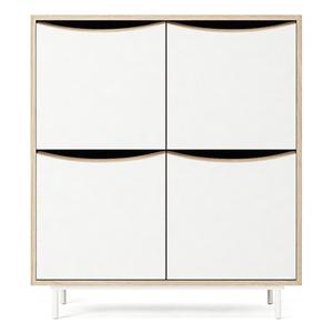 Decotique Sand Skab Hvid/Eg
