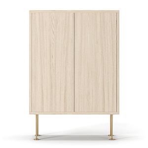Decotique Vogue 64 Skab Hvidpigmenteret Eg/Messing