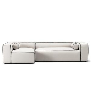 Decotique Grand Hue 4-Personers Sofa Divan Venstre Steam/Hvid/Grafitgrå