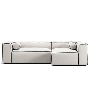 Decotique Grand Hue 3-Personers Sofa Divan Højre Steam/Hvid/Grafitgrå