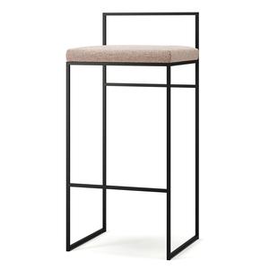 Department Barstol Med Rygstøtte 90 cm Sort/Pale Rose
