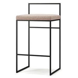 Department Barstol Med Rygstøtte 80 cm Sort/Pale Rose