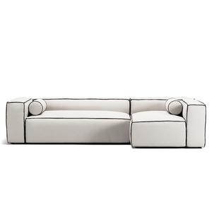 Decotique Grand Hue 4-Personers Sofa Divan Højre Steam/Hvid/Grafitgrå