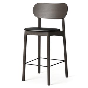 Decotique Elephant Barstol Mørkt Egetræ/Sort Læder