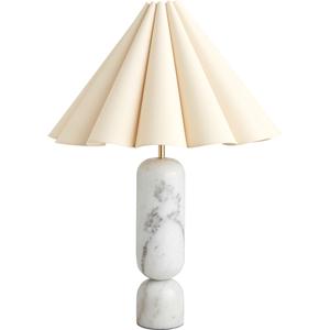 Decotique Lauren Bordlampe Hvid/Natural