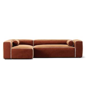 Decotique Grand Hue 4-Personers Sofa Divan Venstre Moonwhite/Kobber