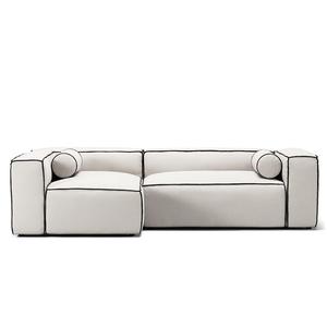 Decotique Grand Hue 3-Personers Sofa Divan Venstre Steam/Hvid/Grafitgrå