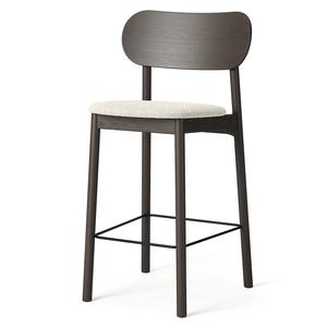 Decotique Elephant Barstol Mørkt Egetræ/Hvidt Bouclé