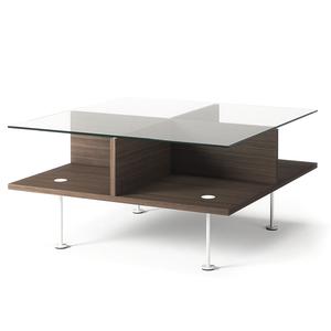 Decotique Vogue Sofabord 70x70 Mørk Eg/Hvidt