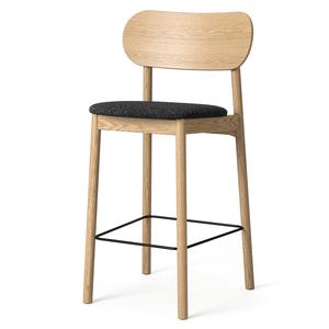 Decotique Elephant Barstol Naturligt Egetræ/Antracitgråt Bouclé