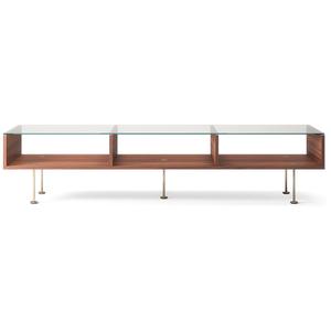 Decotique Vogue Sofabord 45x165 Valnød/Messing