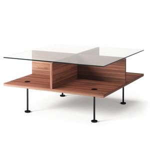 Decotique Vogue Sofabord 70x70 Valnød/Sort