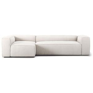 Decotique Grand 4-Personers Sofa Divan Venstre Steam/Hvid