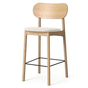 Decotique Elephant Barstol Naturligt Egetræ/Hvidt Bouclé