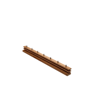 Fritz Hansen Skagerak Collection Cutter Knagerække 100 cm Teaktræ/Rustfri Stål