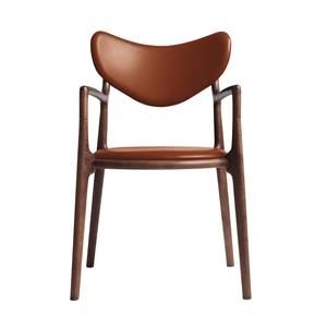 Ro Collection Salon Spisebordsstol Polstret Bøg/Valnød/Calvados Læder