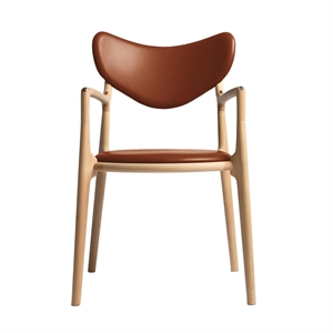 Ro Collection Salon Spisebordsstol Polstret Olieret Bøg/Calvados Læder