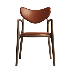 Ro Collection Salon Spisebordsstol Polstret Røget Eg/Calvados Læder