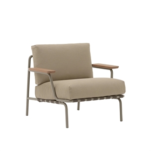 Muuto Settle Udendørs Lænestol Ribbed Weave 5/Taupe