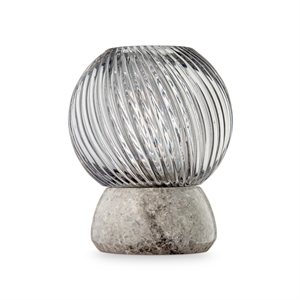 Design By Us Twist Of Marble Lysestage Sølv/Smoke