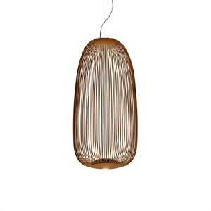 Foscarini Spokes 1 Pendel med LED Kobber