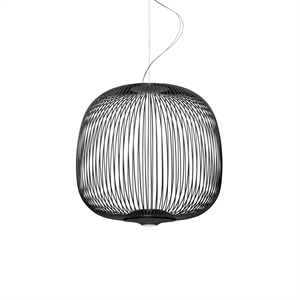 Foscarini Spokes 2 Midi Pendel med LED Sort