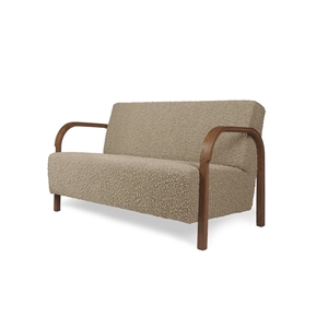 Mazo ARCH 2-Personers Sofa Nobilis/Taiga Taupe/Røget Eg