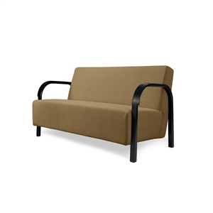 Mazo ARCH 2-Personers Sofa Kvadrat/Vidar 333/Sort Eg
