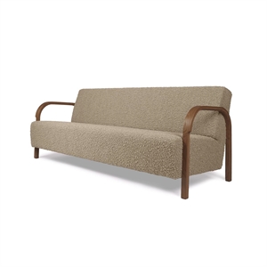 Mazo ARCH 3-Personers Sofa Nobilis/Taiga Taupe/Røget Eg