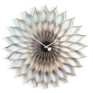 Vitra Sunflower Clock Ur Birk/Sort