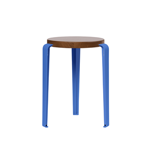 TipToe LOU Skammel Farvet Egetræ/Azure Blue