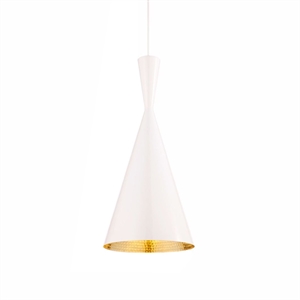 Tom Dixon Beat Pendel Tall Hvid