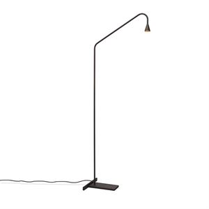 Trizo 21 Austere Gulvlampe Mørk Metal