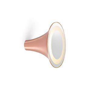 Trizo 21 Sirens Væglampe Kobber + Hvidmatteret glas + Spejl