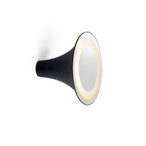 Trizo 21 Sirens Væglampe Sort + Hvidmatteret glas + Spejl