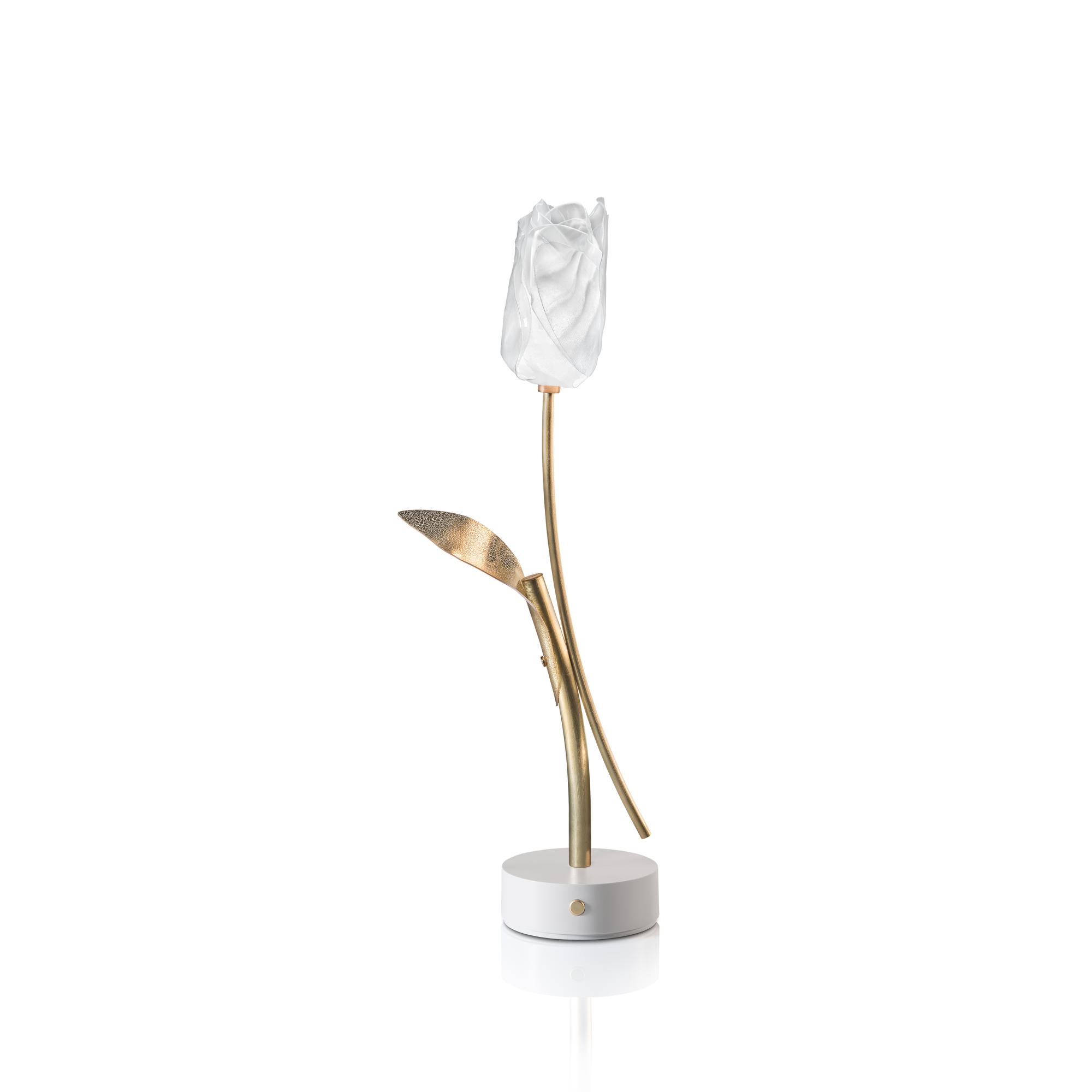 SLAMP Tulip Transportabel Lampe Transparent/Hvid Base