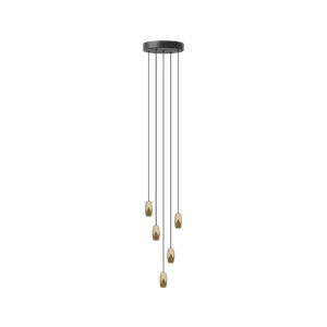Umage Brighter Days Penta Pendel Med Cluster 5 Messing