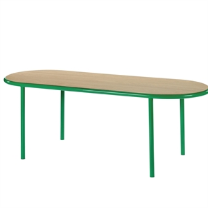 Valerie Objects Wooden Spisebord Oval Grøn/Egetræ