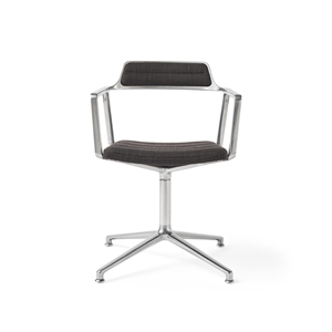 Vipp 452 Swivel Special Edition Drejestol Med Gulvglidere Tide/Mørkebrun 