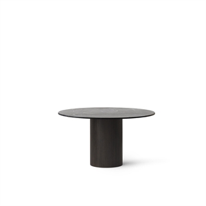 Vipp 494 Cabin Rundt Bord Ø130 Sort Marmor/Mørk Eg
