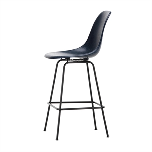 Vitra Eames Fiberglass Barstol Medium Navy Blå/Sort