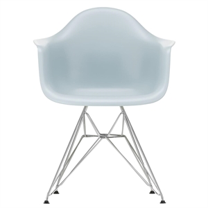 Vitra Eames Plastic RE DAR Spisebordsstol Ice Grey/Krom