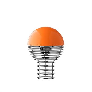 Verner Panton Wire Transportabel Lampe Orange