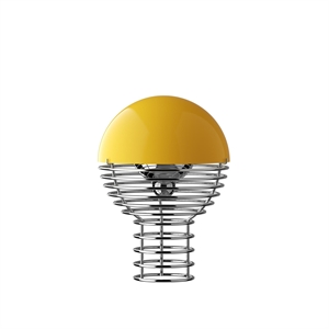 Verner Panton Wire Transportabel Lampe Gul
